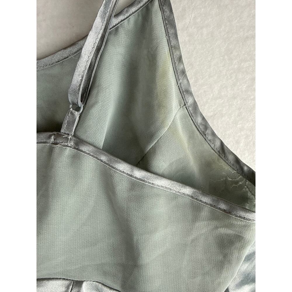 Vintage Victoria’s secret slip dress lace satin silver size L - Picture 12 of 16